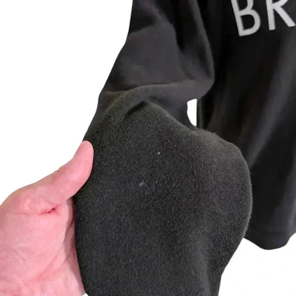 Brunette the Label Brunette Classic Sweatshirt Black Crewneck  Women's size S/M - Picture 14 of 14